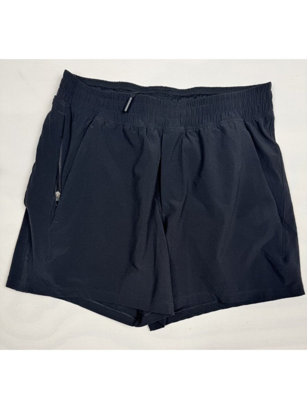 Lululemon Pace Breaker Linerless Short 5" Black Men's M Zip Pocket